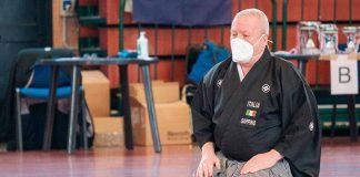 L’etichetta della spada Carlo Sappino Iaido